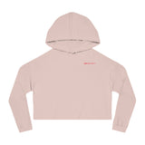 Casual Women’s Cropped Hooded Sweatshirt - Sporty Lifestyle Top