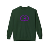 Unisex Softstyle Fleece Crewneck Sweatshirt - Modern Purple Design