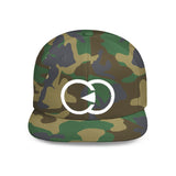 Minimalist Flat Bill Snapback Hat with Modern Design