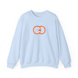 Cozy Unisex Crewneck Sweatshirt with Bold Orange Graphic