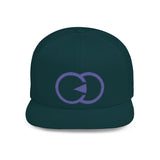 Stylish Flat Bill Snapback Hat with Bold Graphic Design
