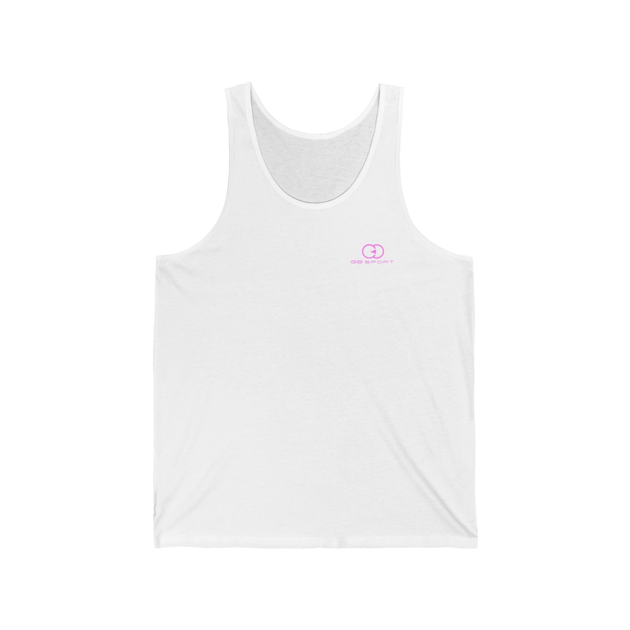 Minimalist Unisex Jersey Tank with Logo - Relaxed Summer Vibes