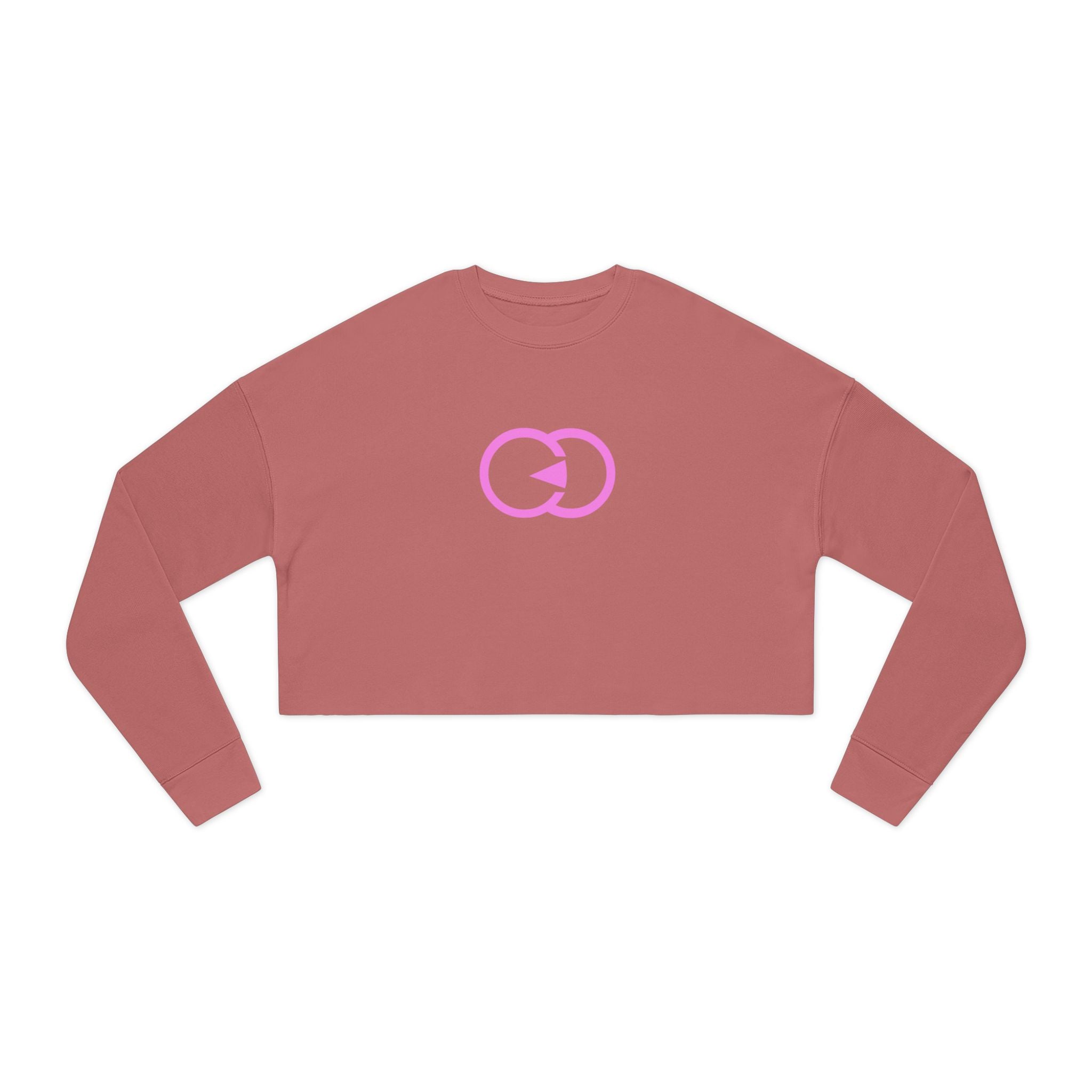 Women's Cropped Sweatshirt with Stylish Pink Graphic - Perfect for Casual Outfits and Gifts