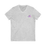 Comfortable Unisex V-Neck Tee with Sporty Logo