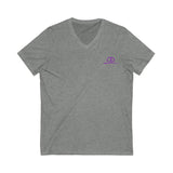 Comfortable Unisex V-Neck Tee with Sporty Logo