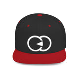Minimalist Flat Bill Snapback Hat with Modern Design