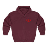 Cozy Unisex Full Zip Hooded Sweatshirt - Perfect for Casual Wear