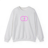 Modern Minimalist Unisex Crewneck Sweatshirt with Pink Loop Design