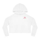 Chic Women’s Cropped Hooded Sweatshirt - Casual Sporty Style