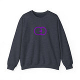 Unisex Heavy Blend™ Crewneck Sweatshirt - Minimalist Purple Design