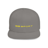 G8 Sport Flat Bill Snapback Cap - Stylish White Hat for Casual Wear