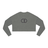 Chic Women's Cropped Sweatshirt with Modern Design