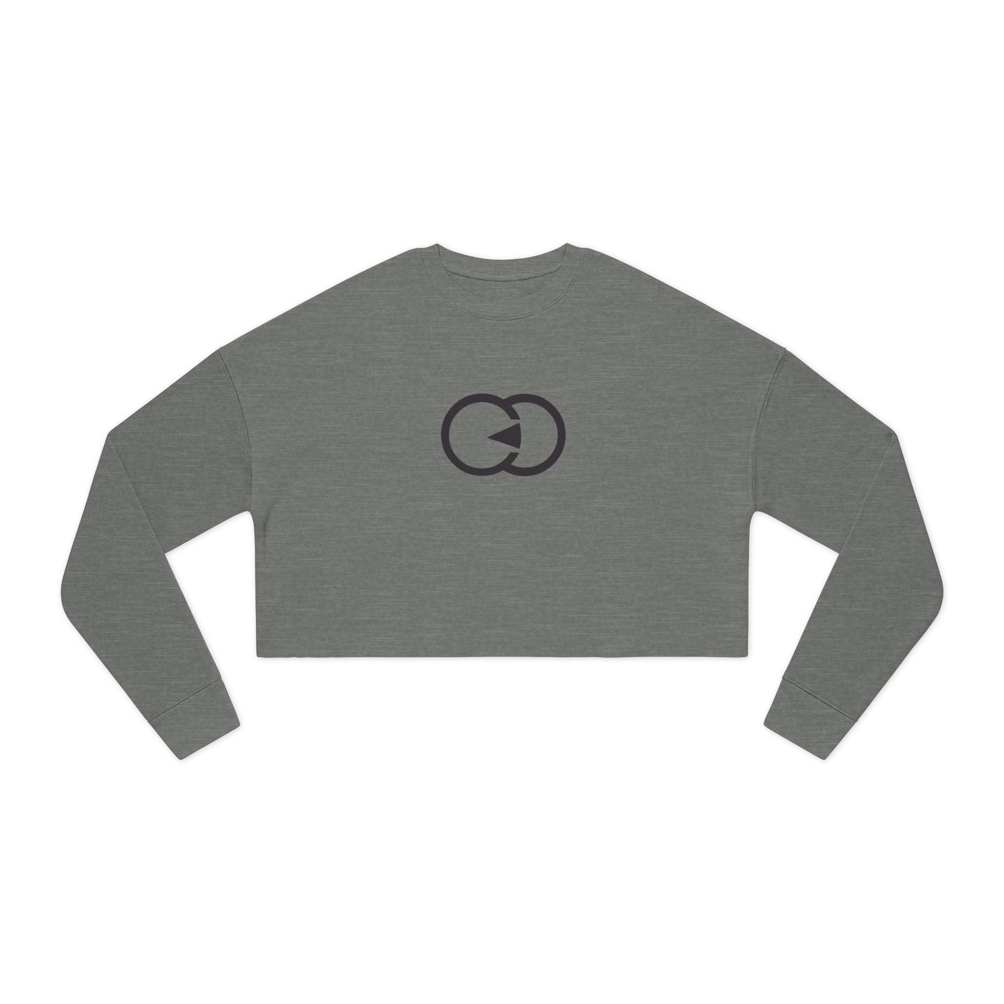 Chic Women's Cropped Sweatshirt with Modern Design