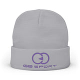 Stylish Knit Beanie with Embroidery - Cozy Winter Accessory for Sports Lovers