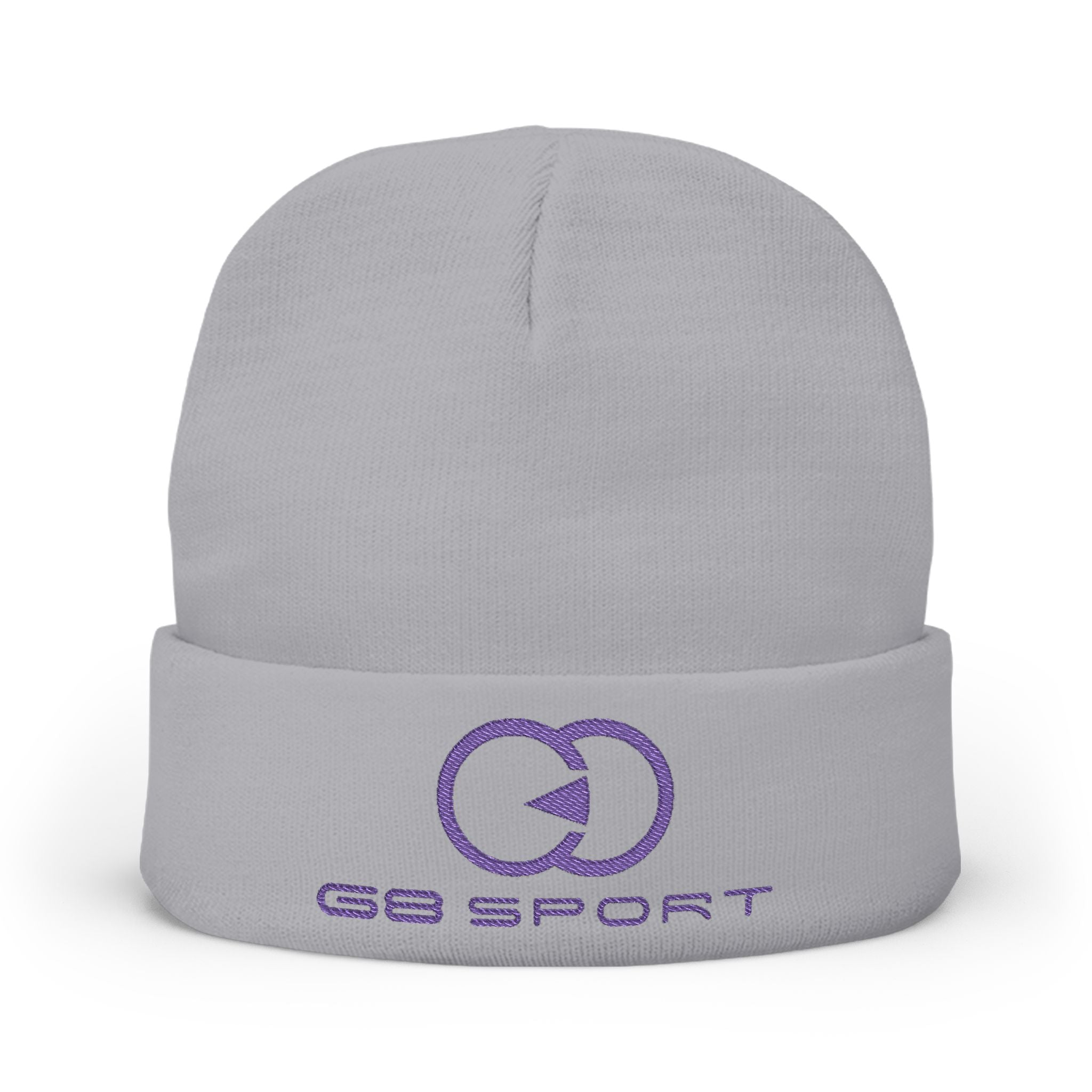 Stylish Knit Beanie with Embroidery - Cozy Winter Accessory for Sports Lovers