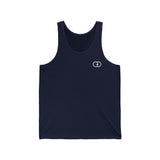 Minimalist Black Unisex Jersey Tank - Comfortable Casual Wear