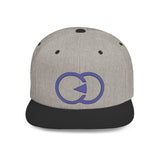 Stylish Flat Bill Snapback Hat with Bold Graphic Design