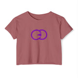 Women's Festival Crop Top - Vibrant Logo Tee for Music & Arts Events