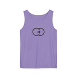 Trendy Unisex Garment-Dyed Tank Top with Minimalist Design