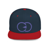 Stylish Flat Bill Snapback Hat with Bold Graphic Design