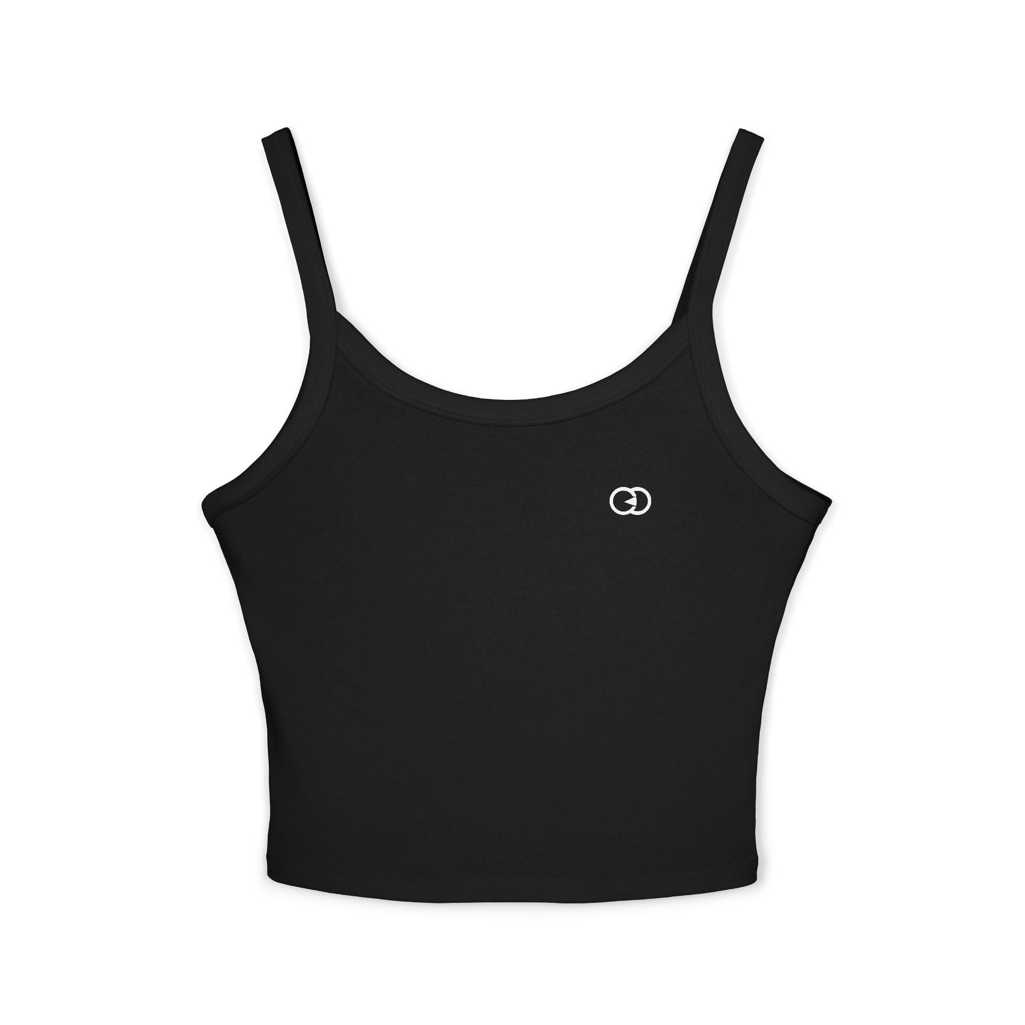 Chic Women's Spaghetti Strap Tank Top - Stylish Black Basics for Everyday Wear