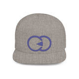 Stylish Flat Bill Snapback Hat with Bold Graphic Design