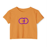 Women's Festival Crop Top - Vibrant Logo Tee for Music & Arts Events