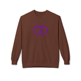 Unisex Softstyle Fleece Crewneck Sweatshirt - Modern Purple Design