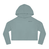 Chic Women's Cropped Hooded Sweatshirt - Stylish and Sporty
