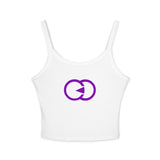Chic Women's Spaghetti Strap Tank Top with Stylish Double Circle Design