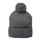 Cozy Pom-Pom Knit Cap - Stylish Winter Beanie for Sports Enthusiasts
