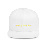 G8 Sport Flat Bill Snapback Cap - Stylish White Hat for Casual Wear