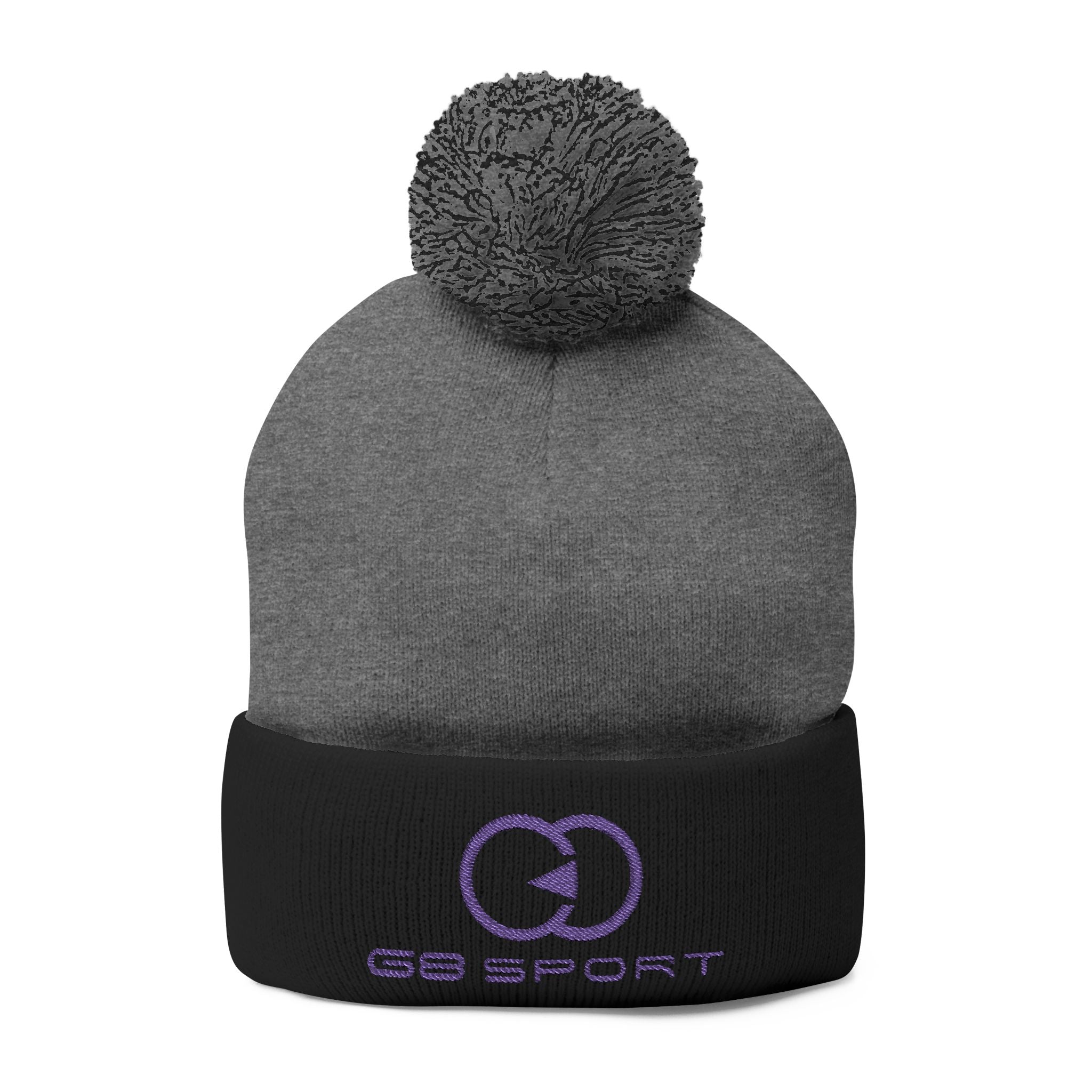 Cozy Pom-Pom Knit Cap with Embroidery for Winter Style