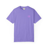 Casual Unisex Garment-Dyed T-Shirt with Minimalist Link Design