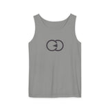 Trendy Unisex Garment-Dyed Tank Top with Minimalist Design