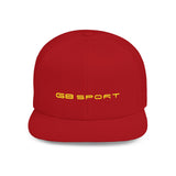 G8 Sport Flat Bill Snapback Cap - Stylish White Hat for Casual Wear