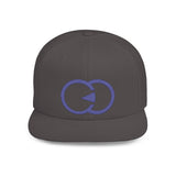 Stylish Flat Bill Snapback Hat with Bold Graphic Design