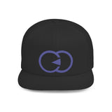 Stylish Flat Bill Snapback Hat with Bold Graphic Design