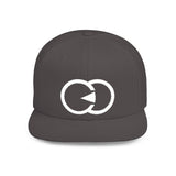 Minimalist Flat Bill Snapback Hat with Modern Design