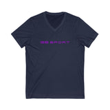 Sporty Unisex V-Neck Tee - G8 SPORT Graphic T-Shirt for Active Lifestyle