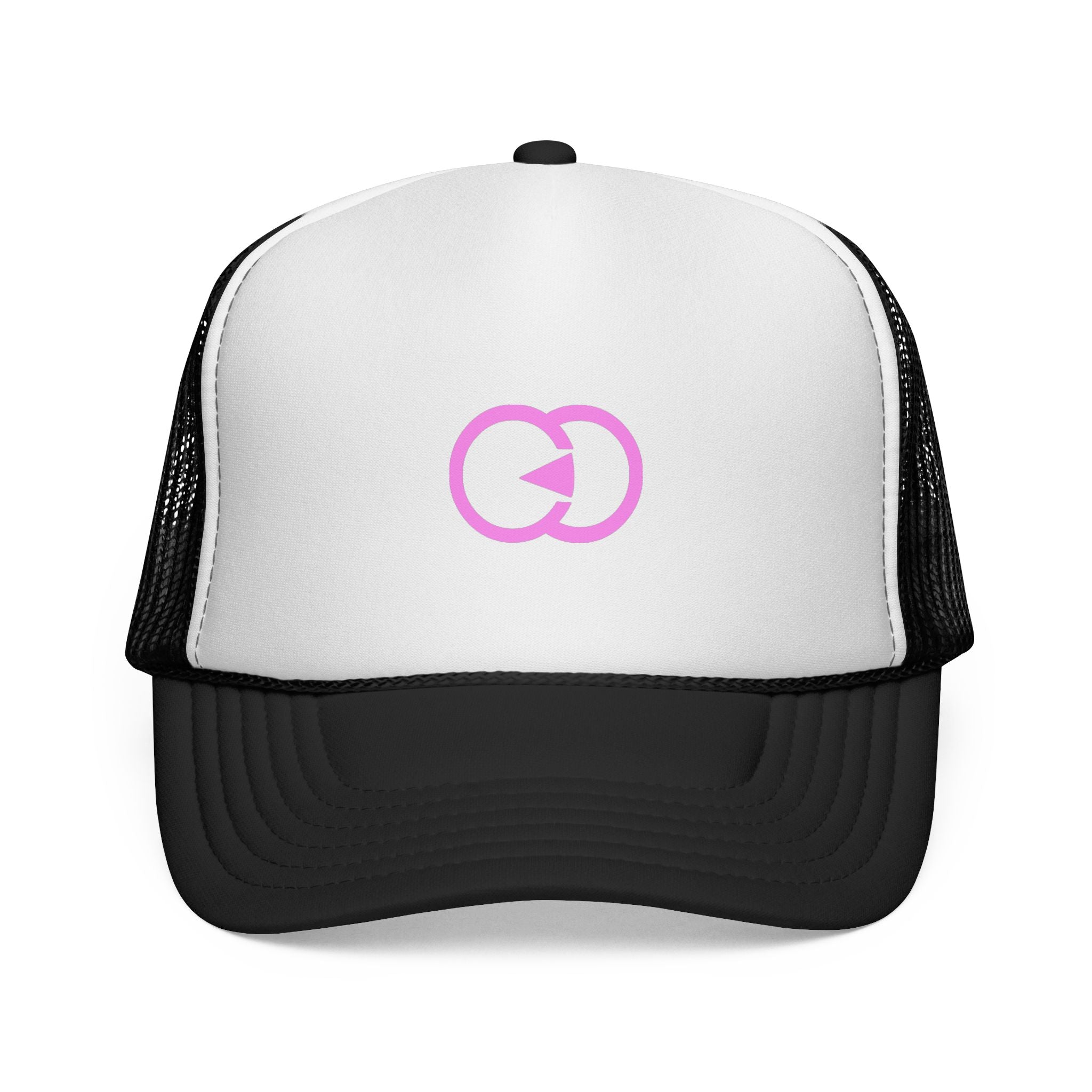 Stylish Pink Logo Trucker Cap - Perfect for Outdoor Adventures and Casual Days
