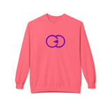 Unisex Softstyle Fleece Crewneck Sweatshirt - Modern Purple Design