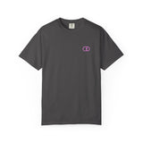 Casual Unisex Garment-Dyed T-Shirt with Minimalist Link Design