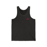 Trendy Unisex Jersey Tank Top with Minimalist Design