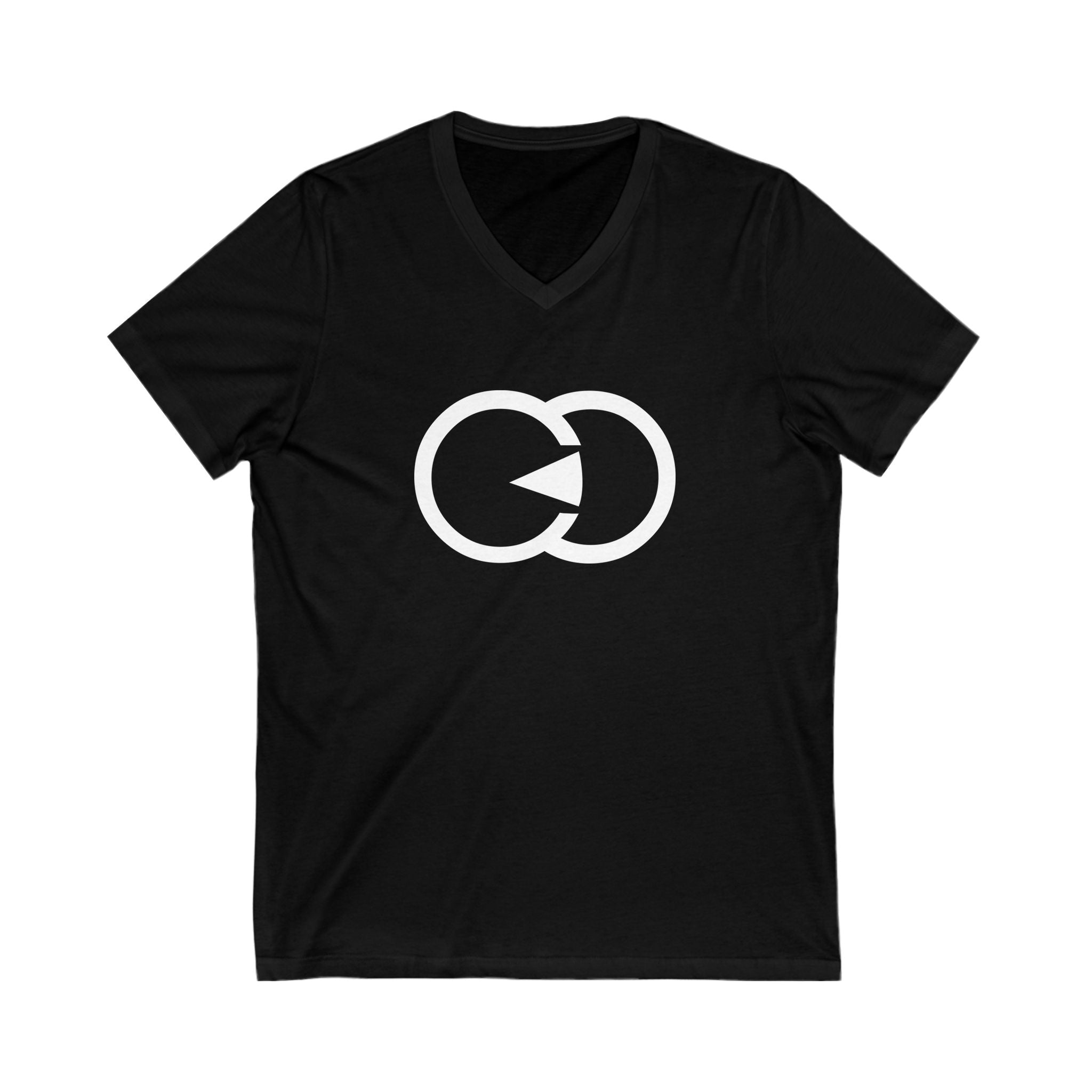 Graphic V-Neck Tee - Modern Unity Design