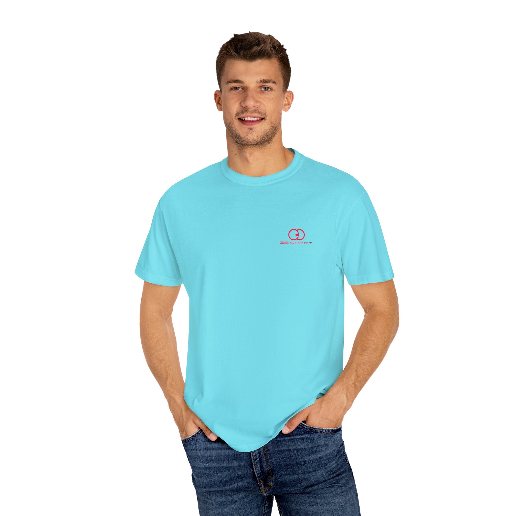 Unisex Garment-Dyed T-Shirt - Stylish Sporty Vibe with 'GO SPORT' Print