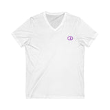 Trendy Unisex Short Sleeve V-Neck Tee - Casual Everyday Wear