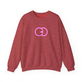Modern Minimalist Unisex Crewneck Sweatshirt with Pink Loop Design
