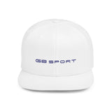 Stylish G8 Sport Flat Bill Snapback Cap - Trendy White Hat for Sport and Casual Wear