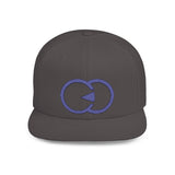 Stylish Flat Bill Snapback Hat with Bold Graphic Design